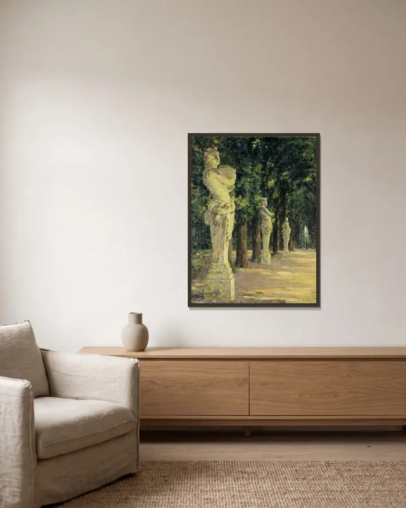 Allee de l’Ete, Versailles von James Carroll Beckwith gerahmt an einer Wand