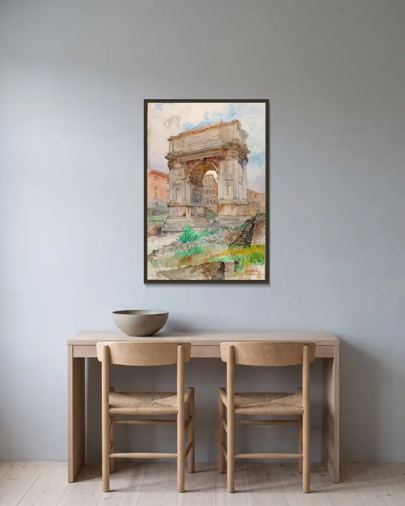 Titusbogen, Rom von Cass Gilbert gerahmt an einer Wand