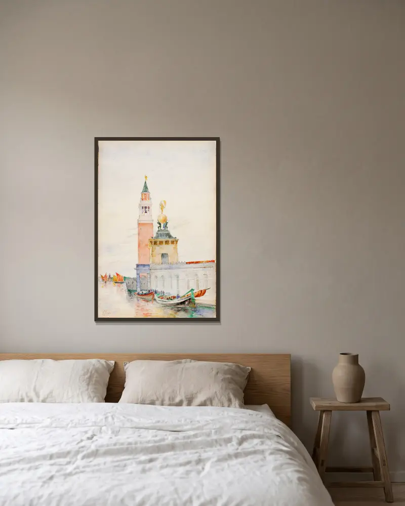 Venedig von Cass Gilbert gerahmt an einer Wand