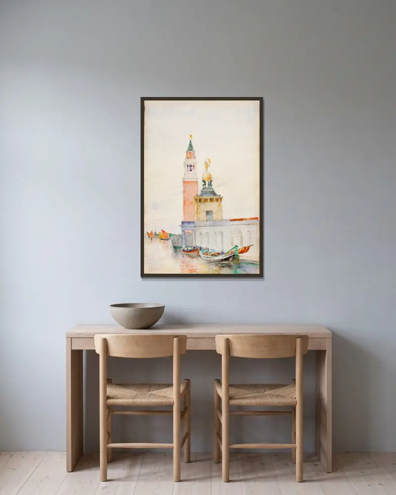 Venedig von Cass Gilbert gerahmt an einer Wand