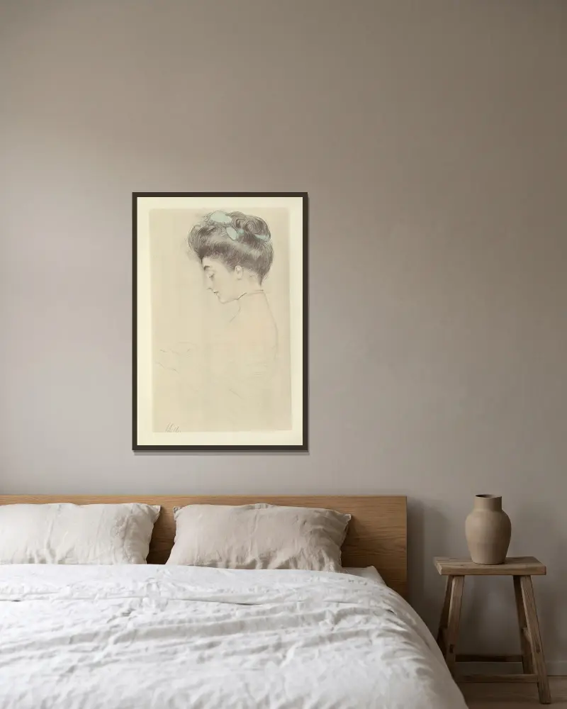 Mrs. Law, 1907 – Nr. 2 von Paul César Helleu gerahmt an einer Wand