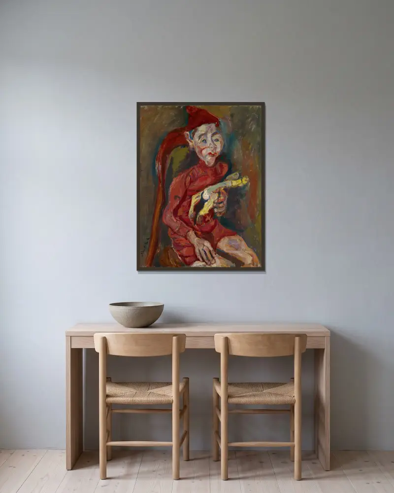 Dítě s hračkou, Chaïm Soutine v rámu na stěně