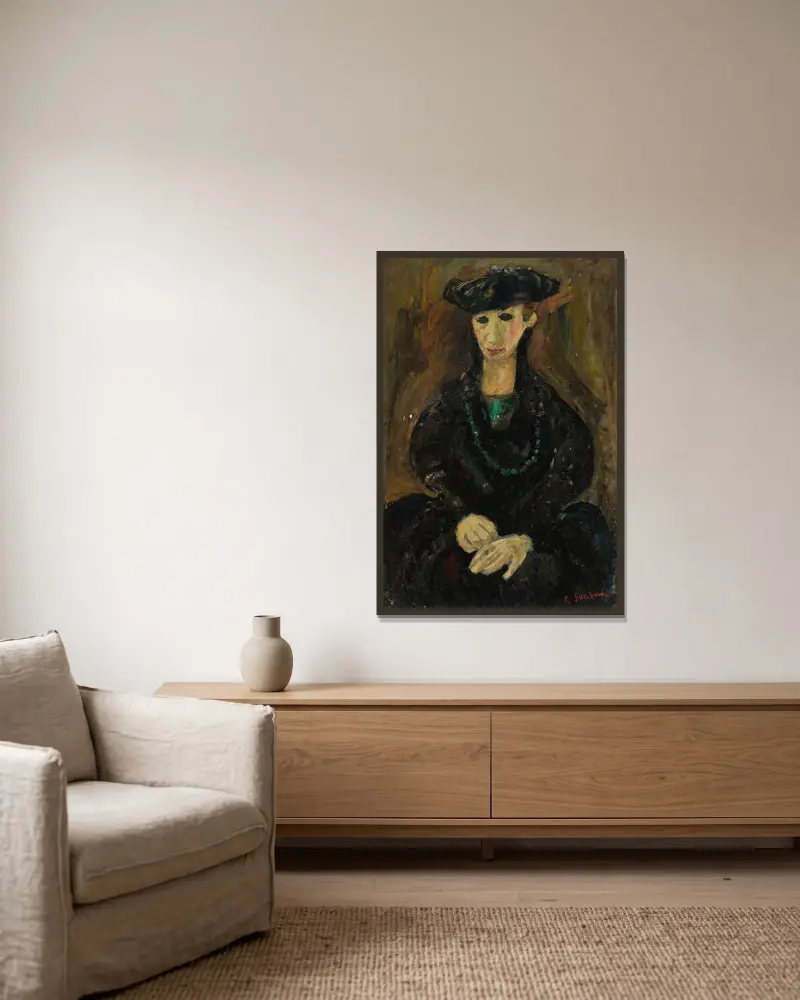 Wenecjanka, Chaïm Soutine w ramie na ścianie