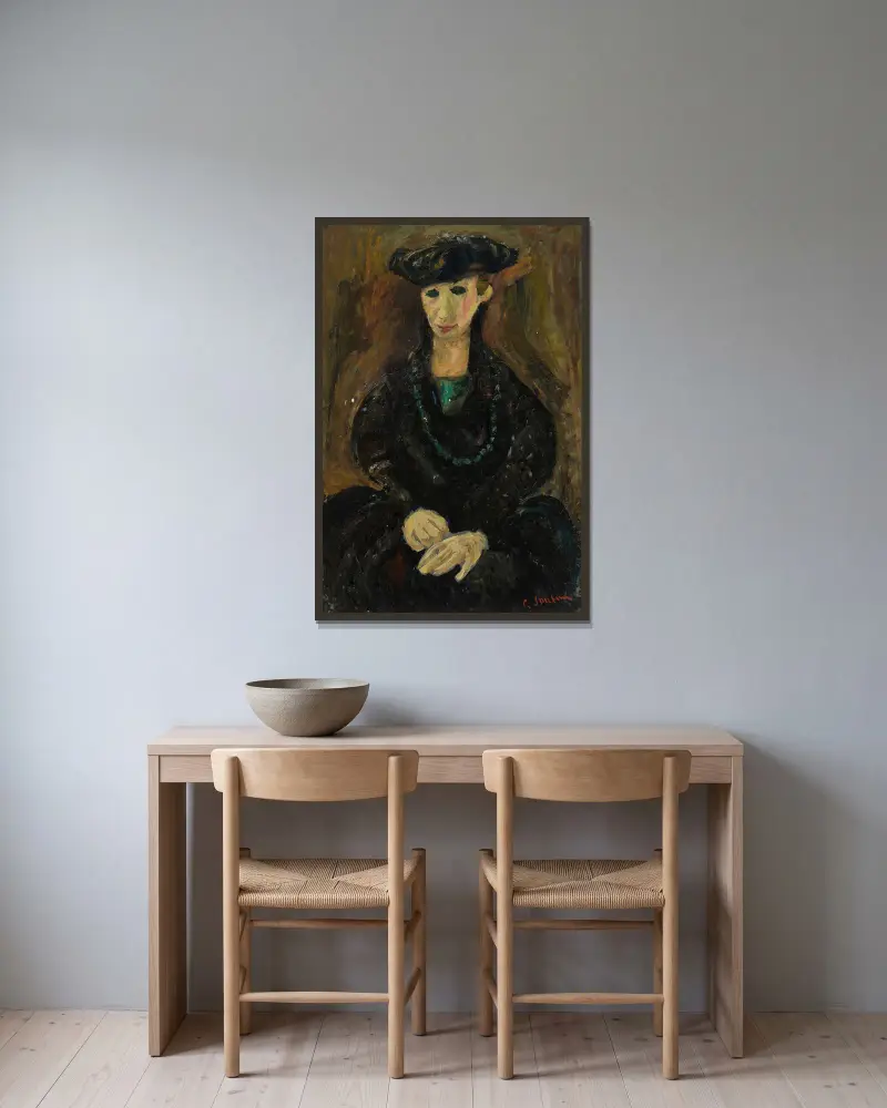 Wenecjanka, Chaïm Soutine w ramie na ścianie