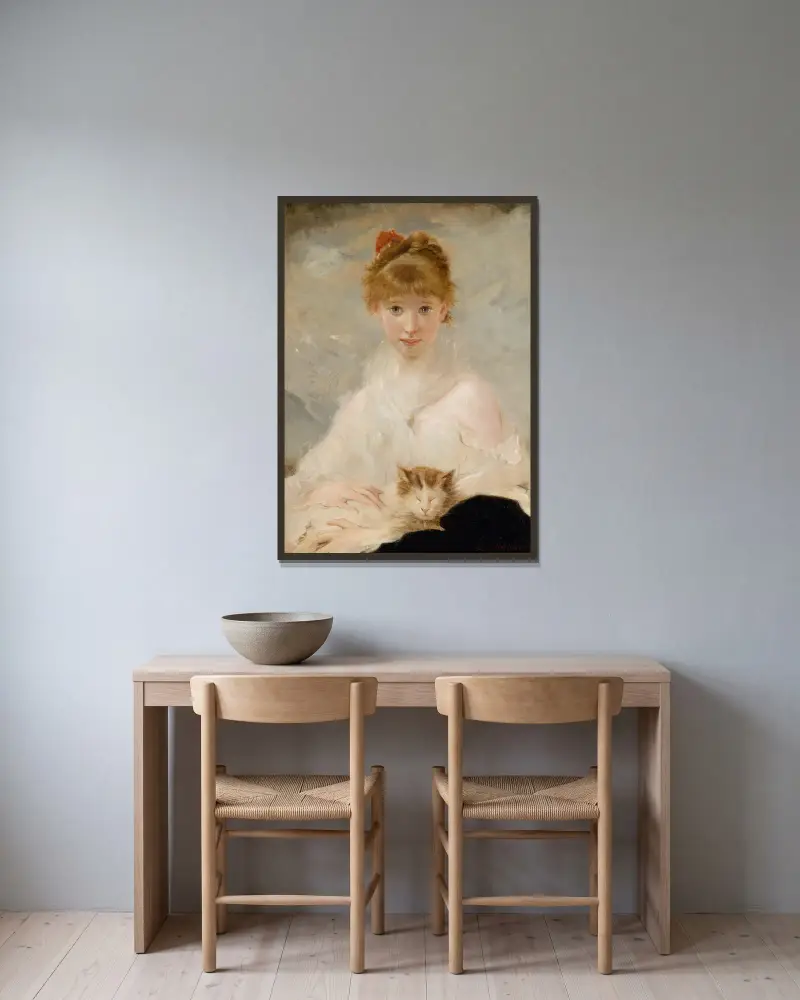 Der kleine Liebling av Charles Chaplin inramad på en vägg