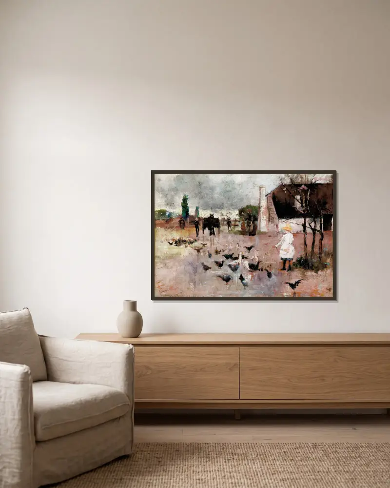 Herbata, Charles Conder w ramie na ścianie