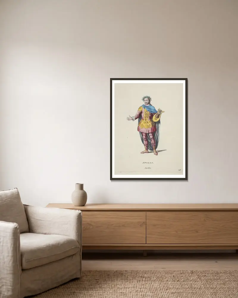 Apollo von Charles Grignion gerahmt an einer Wand