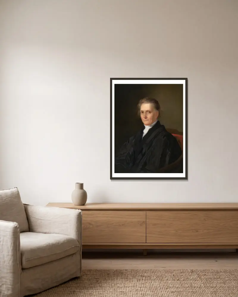 Bushrod Washington av Chester Harding inramad på en vägg