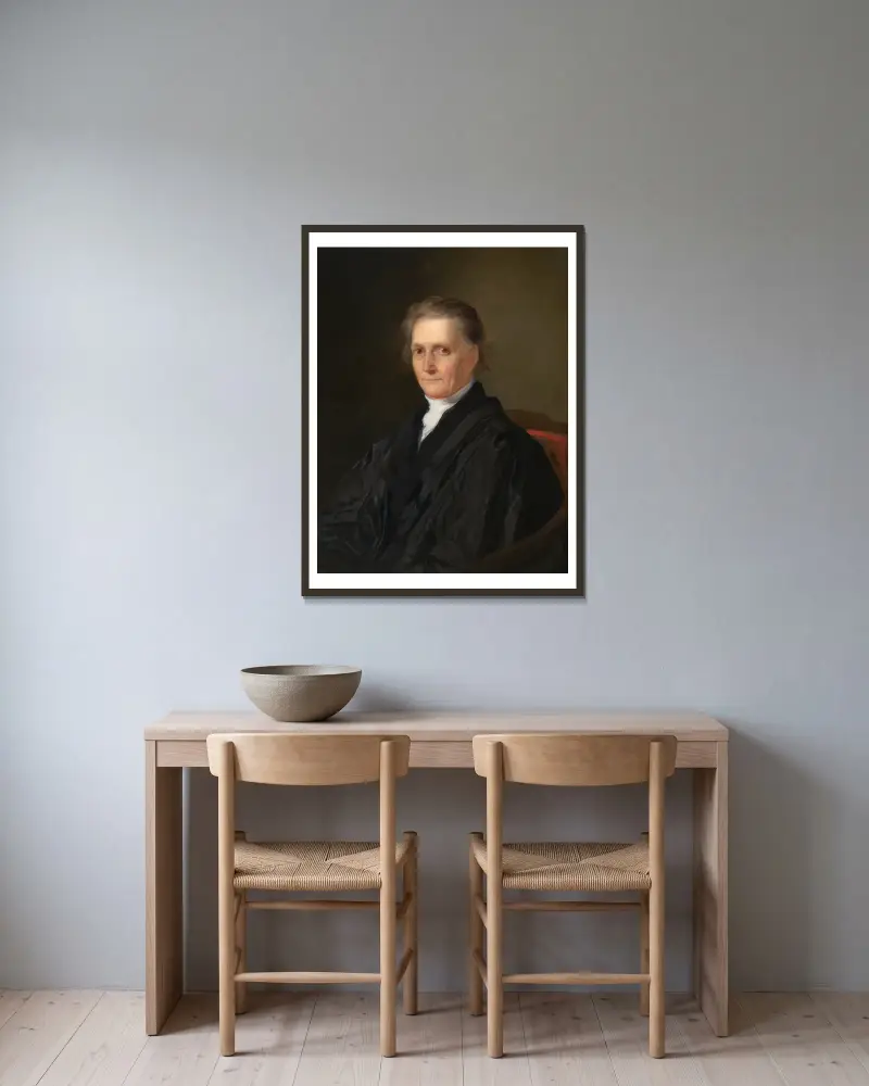 Bushrod Washington av Chester Harding inramad på en vägg