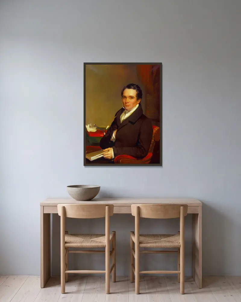 Dr. Samuel A. Bemis, Chester Harding v rámu na stěně
