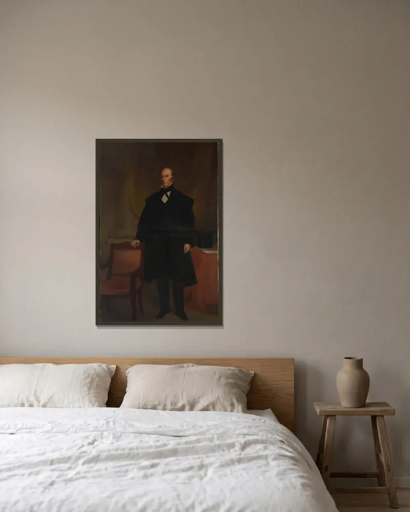 Henry Clay av Chester Harding inramad på en vägg