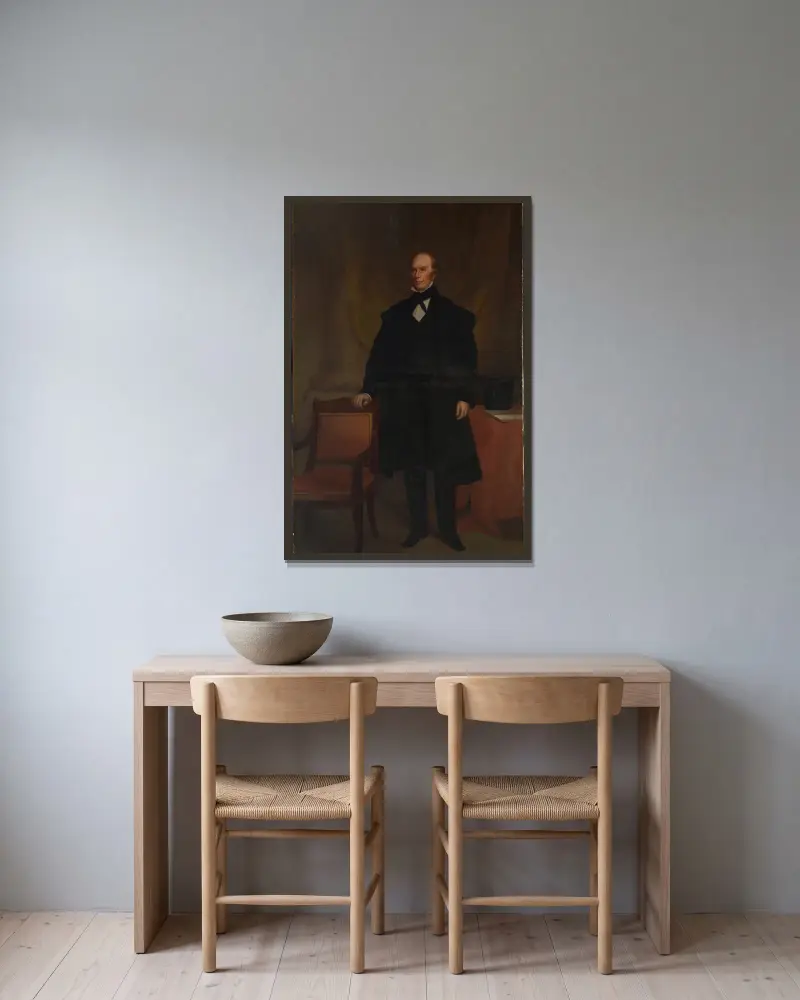 Henry Clay av Chester Harding inramad på en vägg