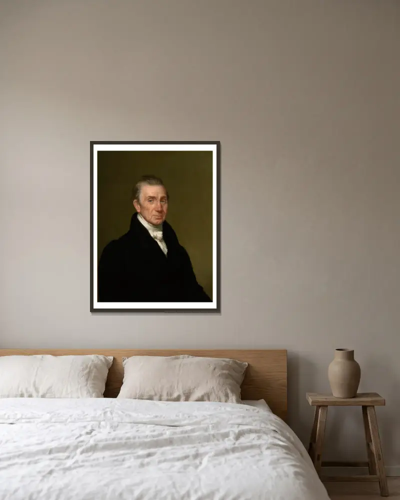 James Monroe av Chester Harding inramad på en vägg