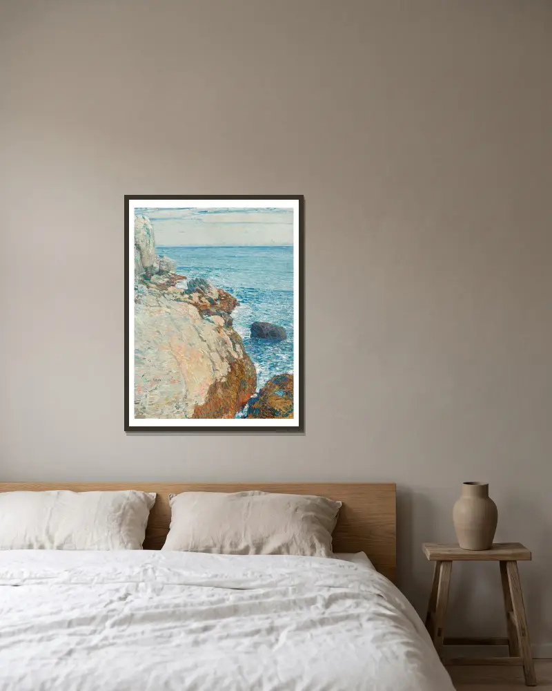 Das östliche Kap, Appledore – Isles of Shoals von Childe Hassam gerahmt an einer Wand