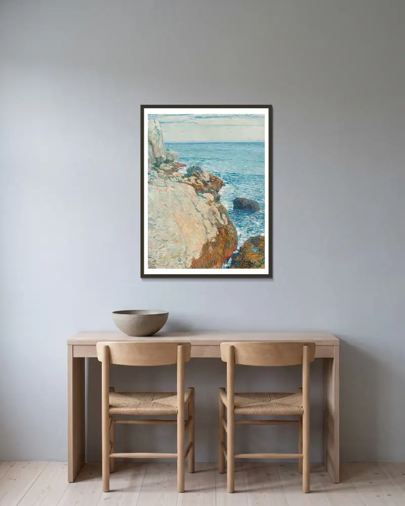 Das östliche Kap, Appledore – Isles of Shoals von Childe Hassam gerahmt an einer Wand