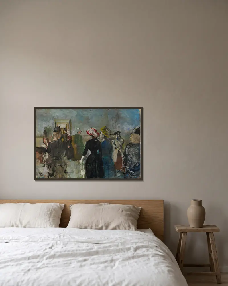 Albertine von Christian Krohg gerahmt an einer Wand