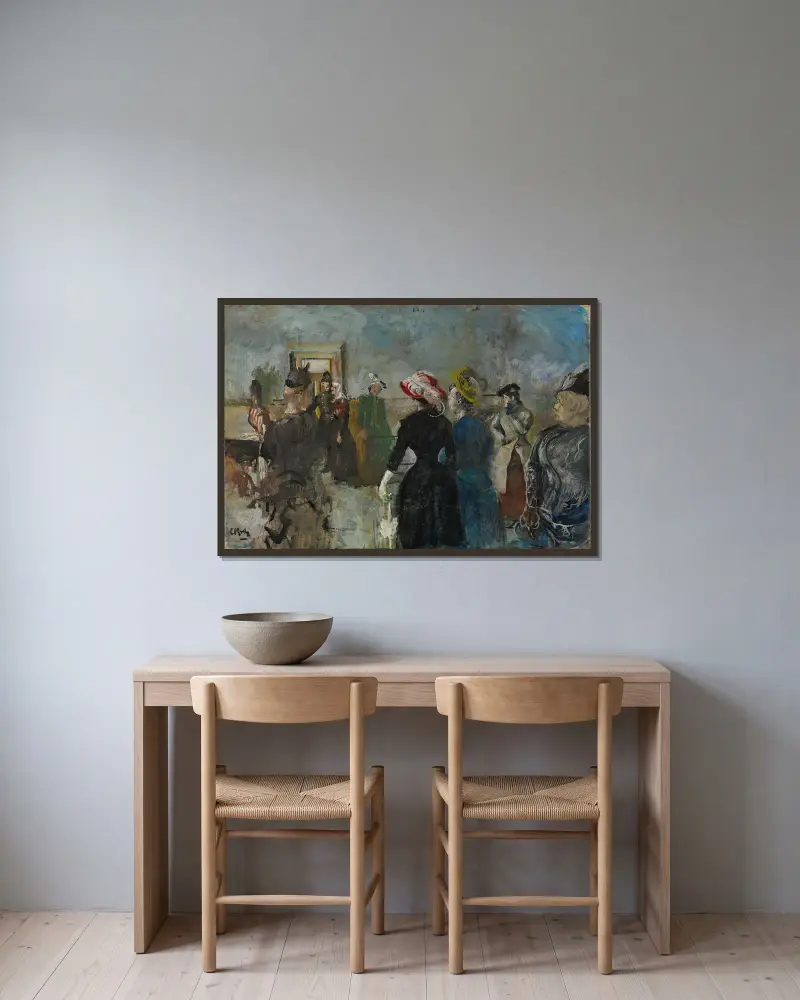 Albertine von Christian Krohg gerahmt an einer Wand