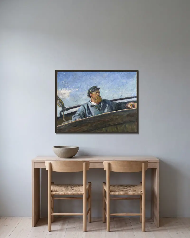 Nordvind, Christian Krohg v rámu na stěně