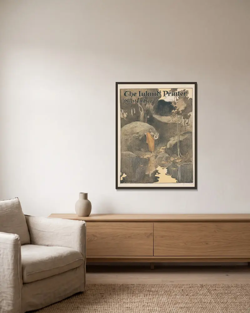 The Inland Printer September von Joseph Christian Leyendecker gerahmt an einer Wand
