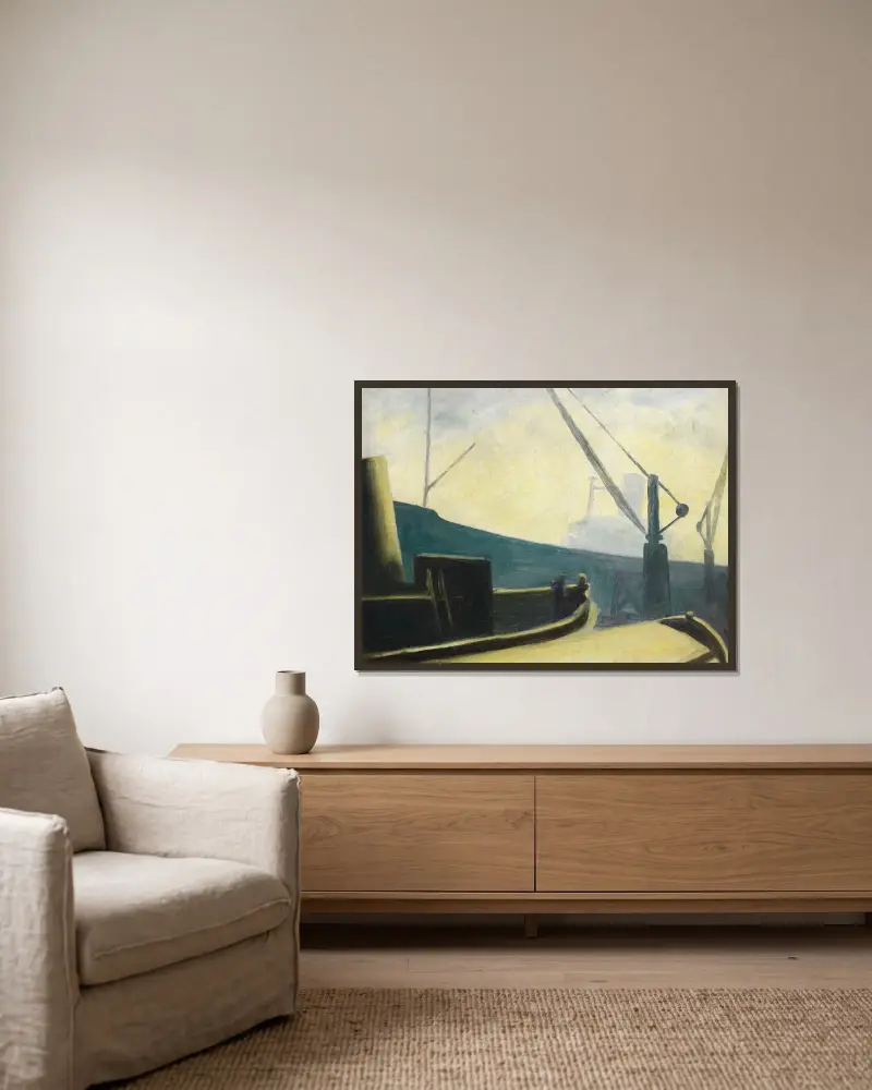 The Reach von Christopher Wood gerahmt an einer Wand