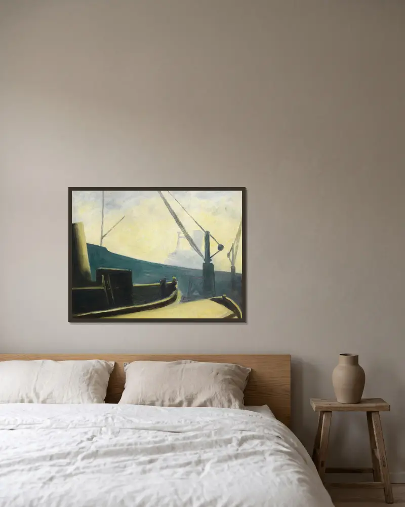 The Reach von Christopher Wood gerahmt an einer Wand