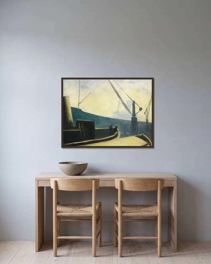 The Reach von Christopher Wood gerahmt an einer Wand