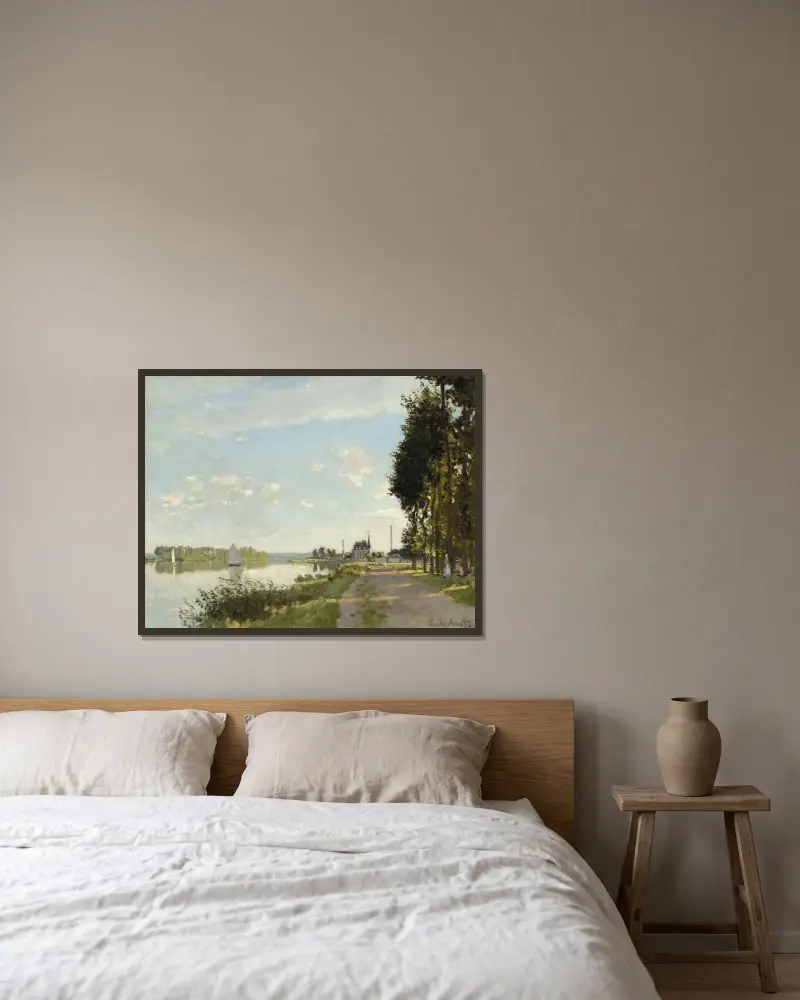 Argenteuil von Claude Monet gerahmt an einer Wand