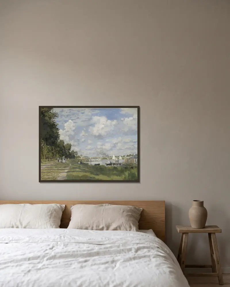 Basen w Argenteuil, 1872, Claude Monet w ramie na ścianie
