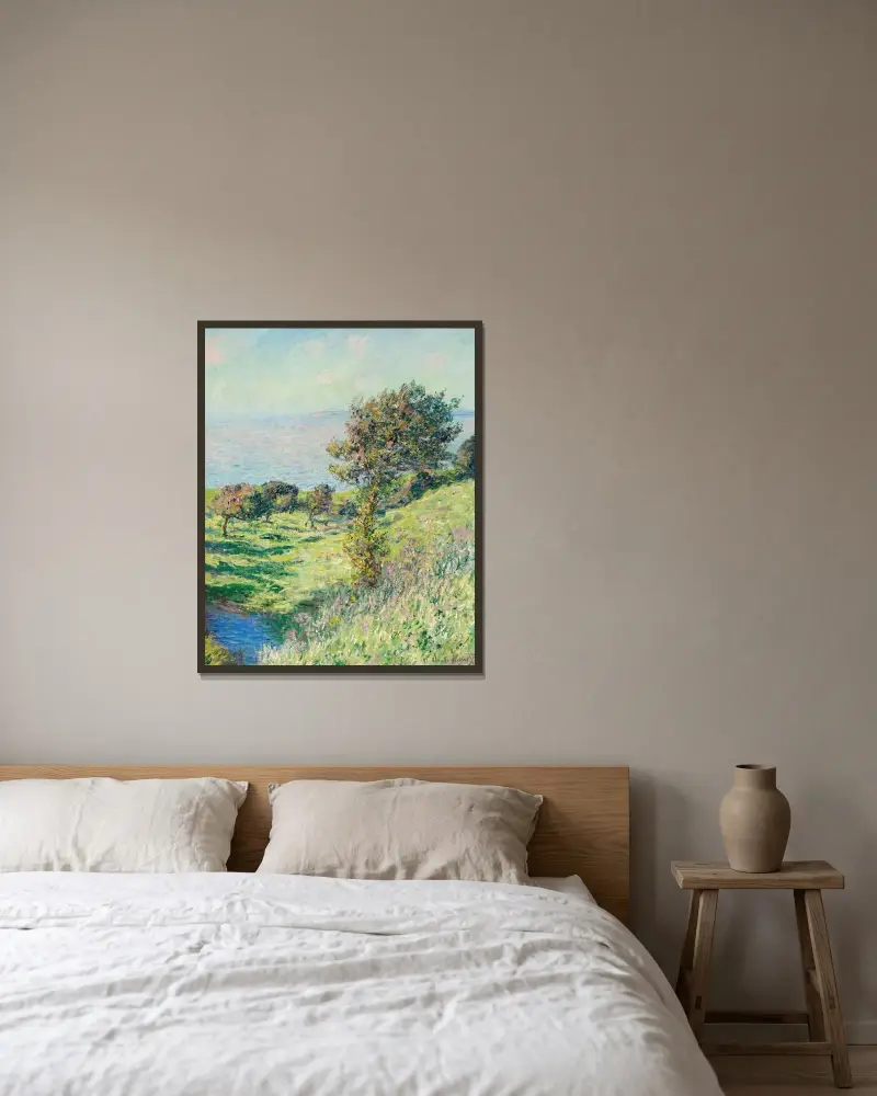Poryv větru, Claude Monet v rámu na stěně
