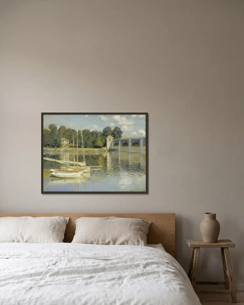 Argenteuilský most, Claude Monet v rámu na stěně