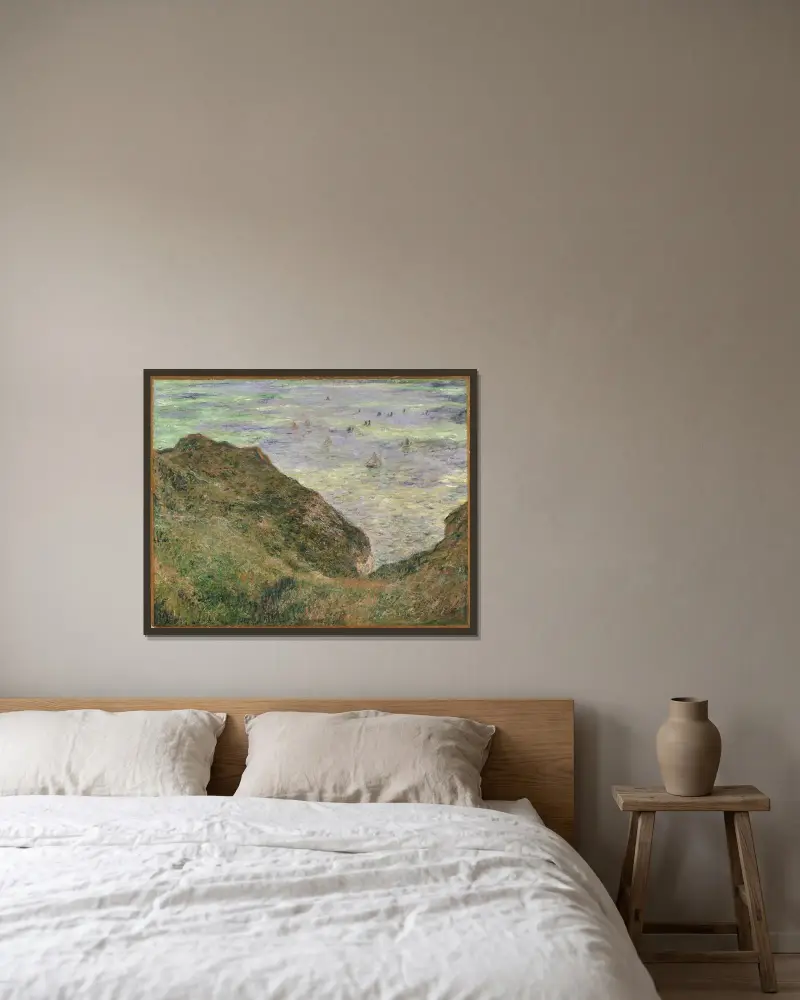 Widok na morze, Claude Monet w ramie na ścianie