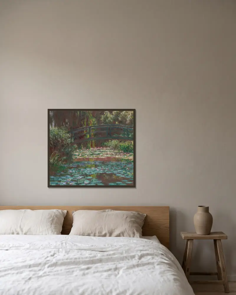 Staw z liliami wodnymi, 1900, Claude Monet w ramie na ścianie