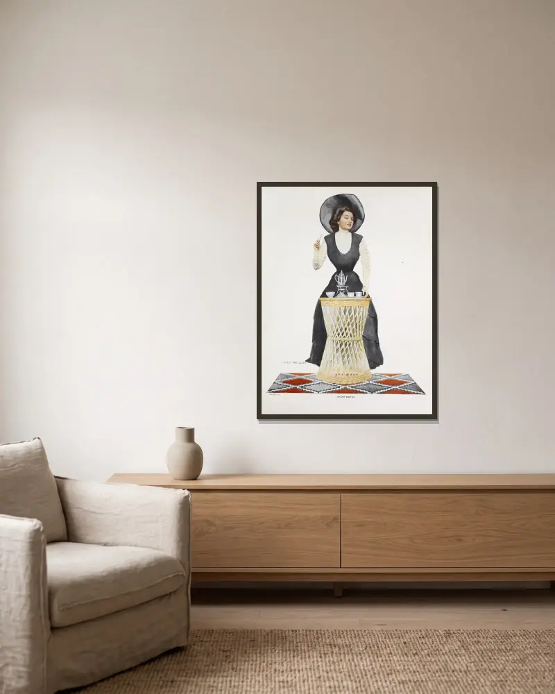 Divine service av Coles Phillips inramad på en vägg