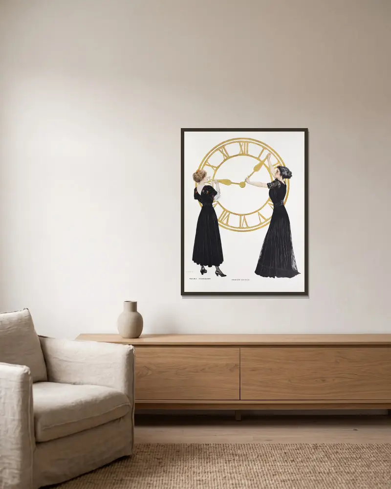 W przód i w tył, Coles Phillips w ramie na ścianie