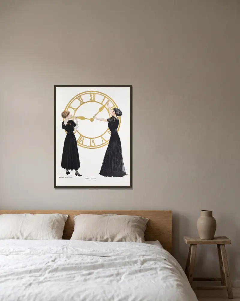 W przód i w tył, Coles Phillips w ramie na ścianie