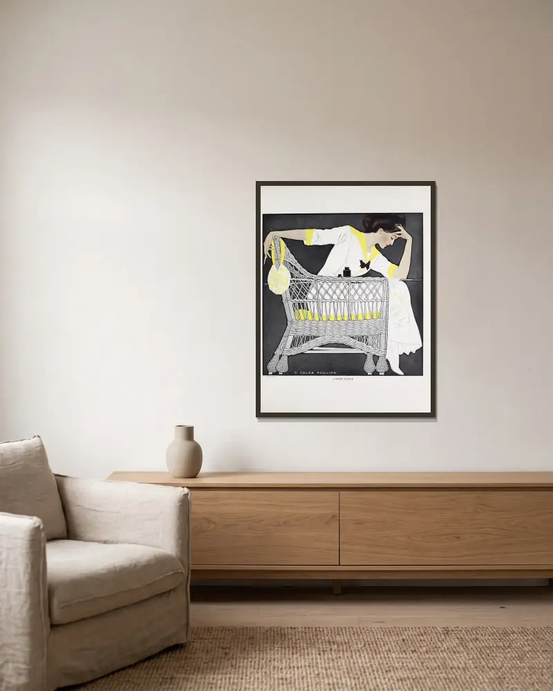 Letní fikce, Coles Phillips v rámu na stěně