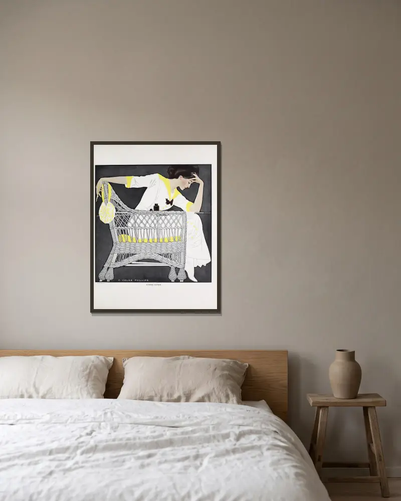 Letní fikce, Coles Phillips v rámu na stěně