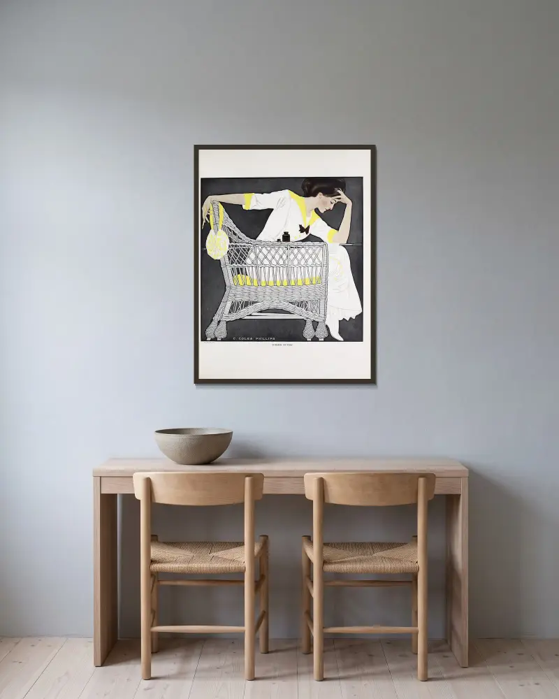 Letní fikce, Coles Phillips v rámu na stěně