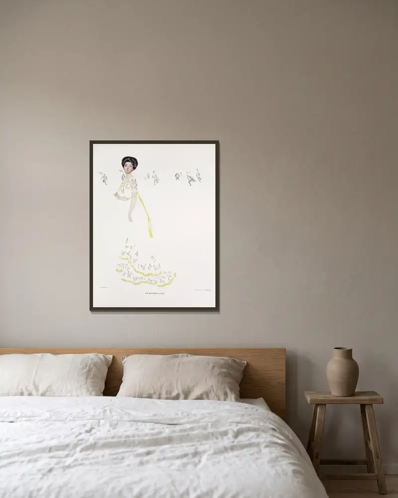 Honba za motýlem, Coles Phillips v rámu na stěně