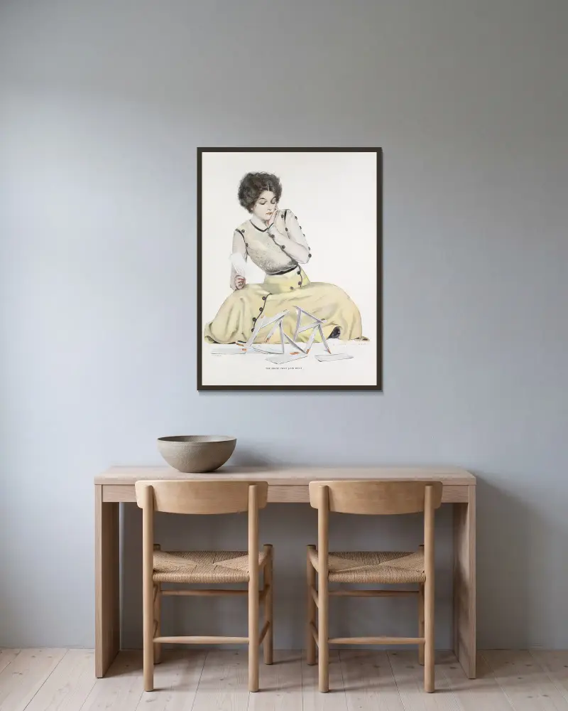 Dům, který postavil Jack, Coles Phillips v rámu na stěně