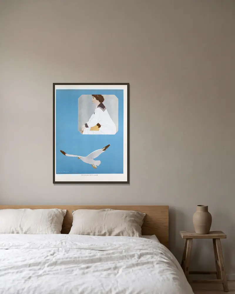 Dívka, která milovala námořníka, Coles Phillips v rámu na stěně