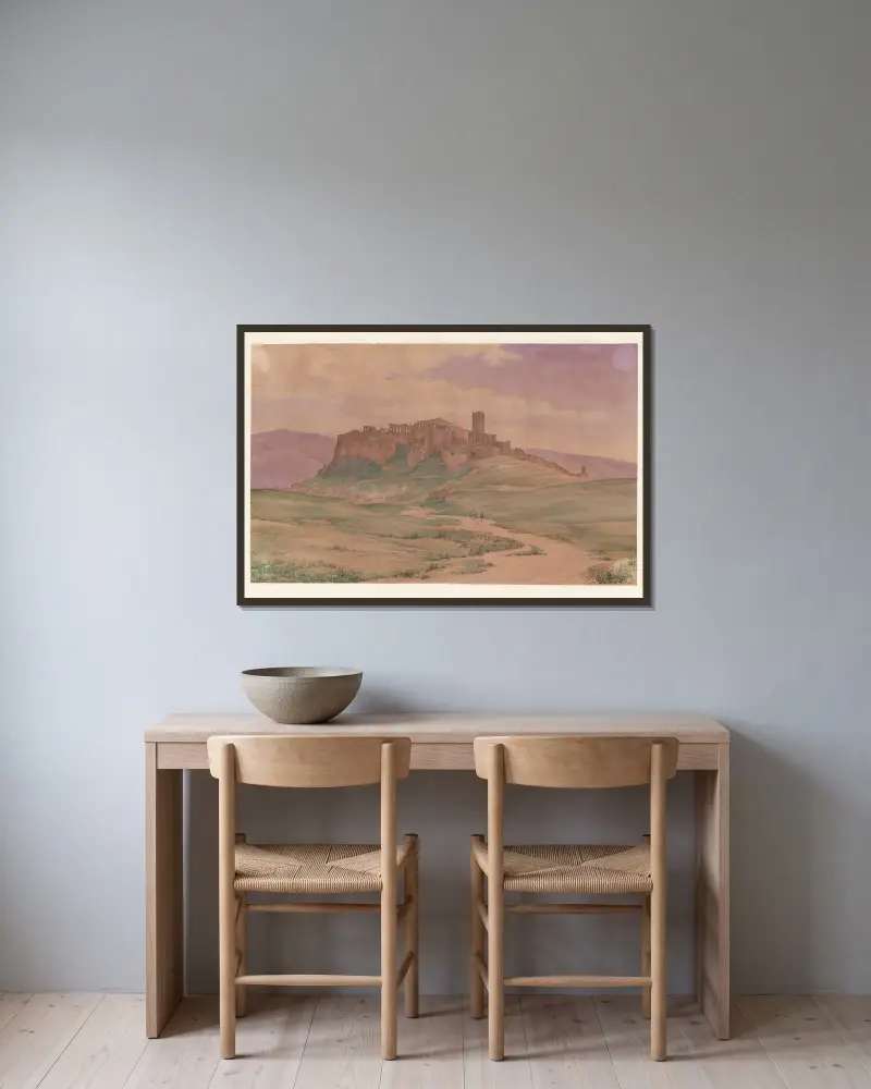 Ägypten, 1849 – Nr. 2 von Harald Conrad Stilling gerahmt an einer Wand