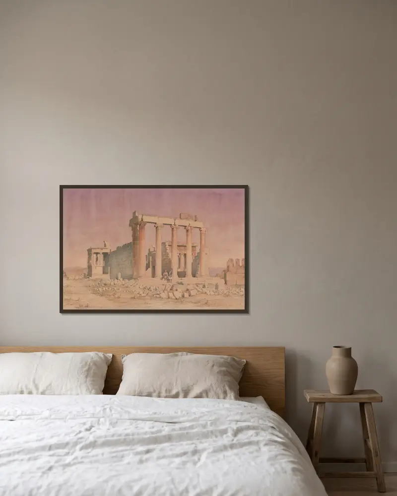 Griechenland, Athen, Erechtheion, 1853 – Nr. 2 von Harald Conrad Stilling gerahmt an einer Wand