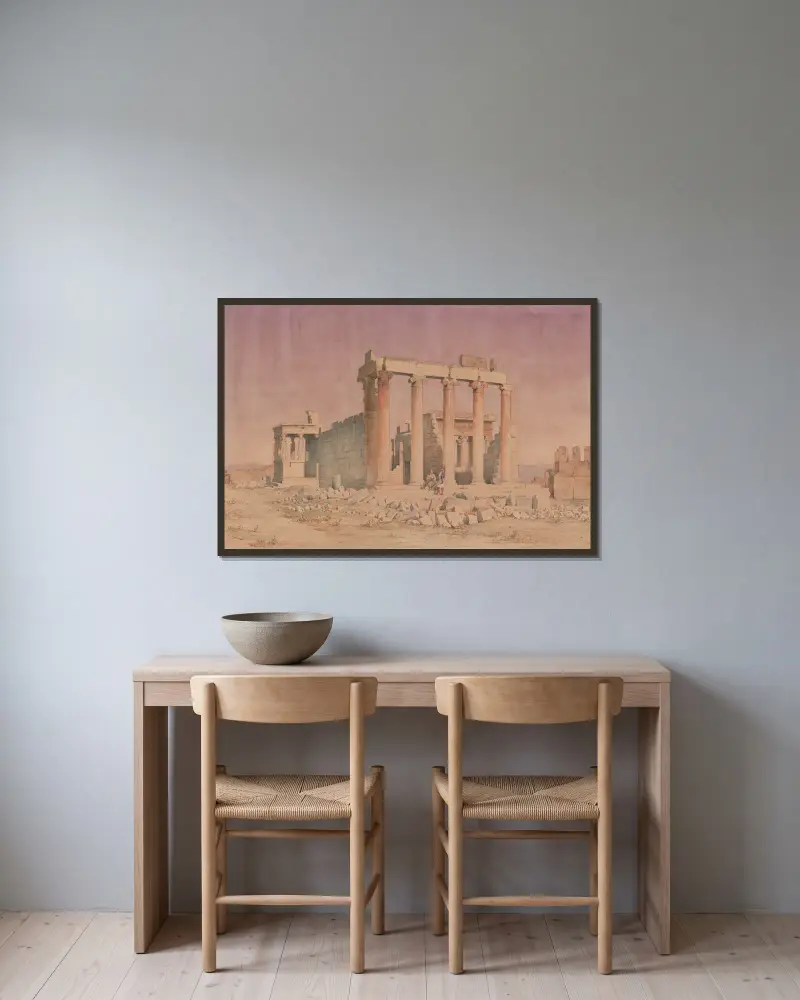 Griechenland, Athen, Erechtheion, 1853 – Nr. 2 von Harald Conrad Stilling gerahmt an einer Wand