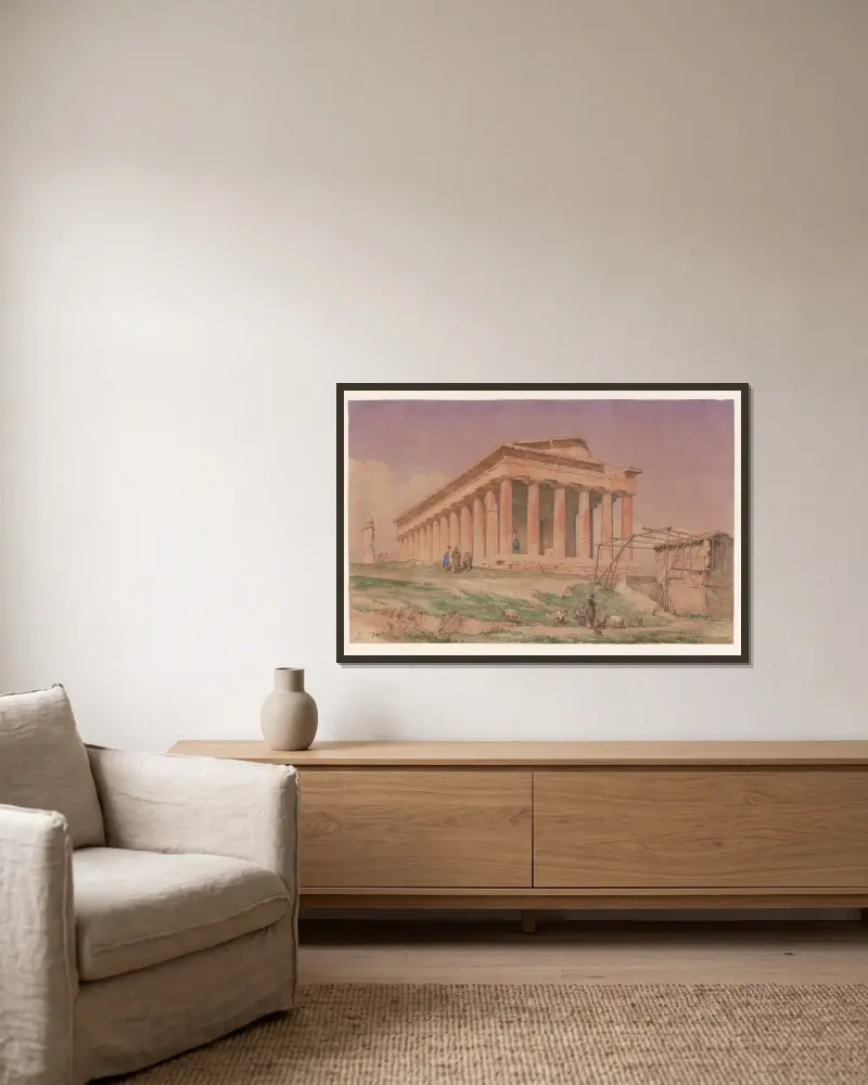 Griechenland, Athen, Hephaisteion (Theseion) von Harald Conrad Stilling gerahmt an einer Wand