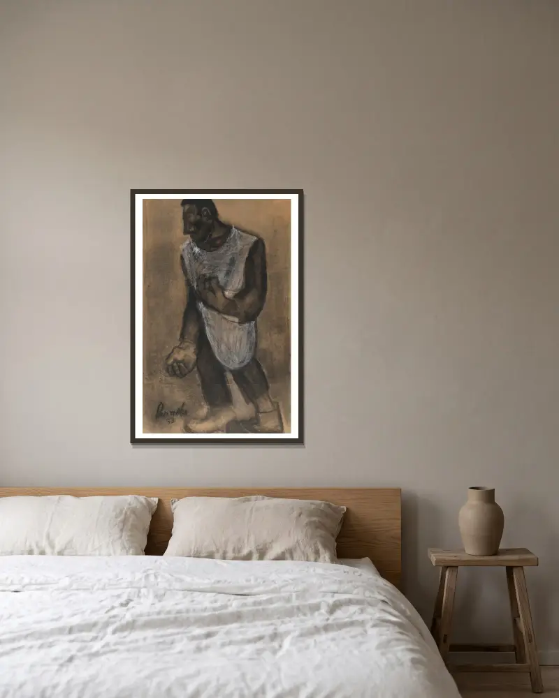 Der Sämann von Constant Permeke gerahmt an einer Wand