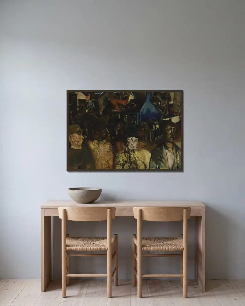 Messe von Constant Permeke gerahmt an einer Wand