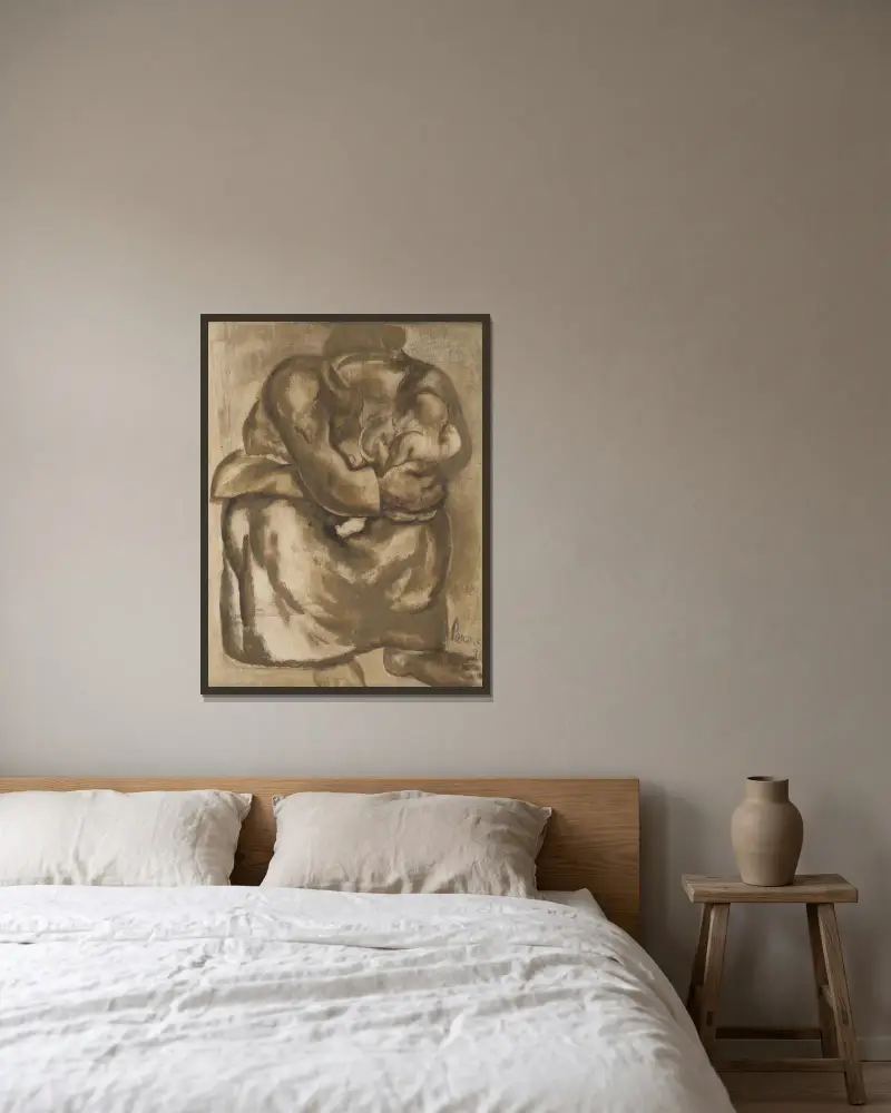 Mutterschaft von Constant Permeke gerahmt an einer Wand