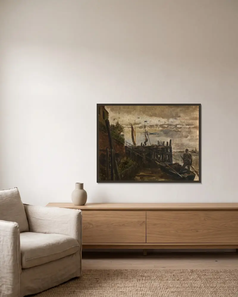 Rupelmonde, Constantin Meunier w ramie na ścianie