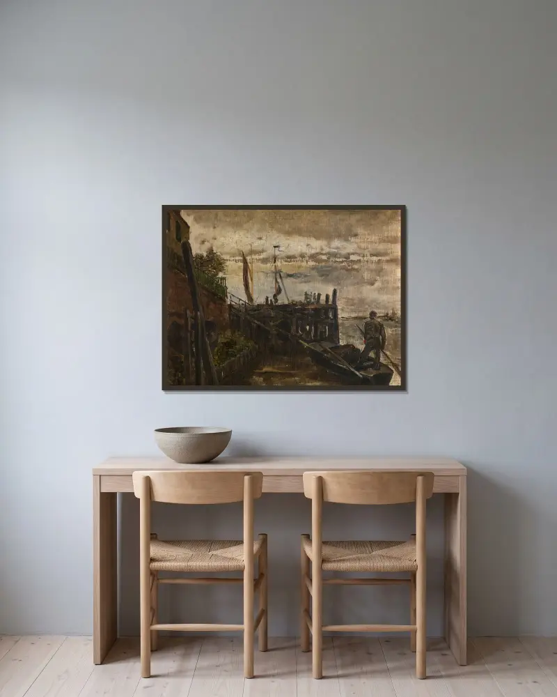 Rupelmonde, Constantin Meunier w ramie na ścianie